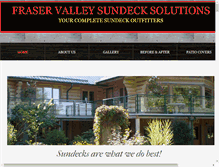 Tablet Screenshot of fraservalleysundecksolutions.com
